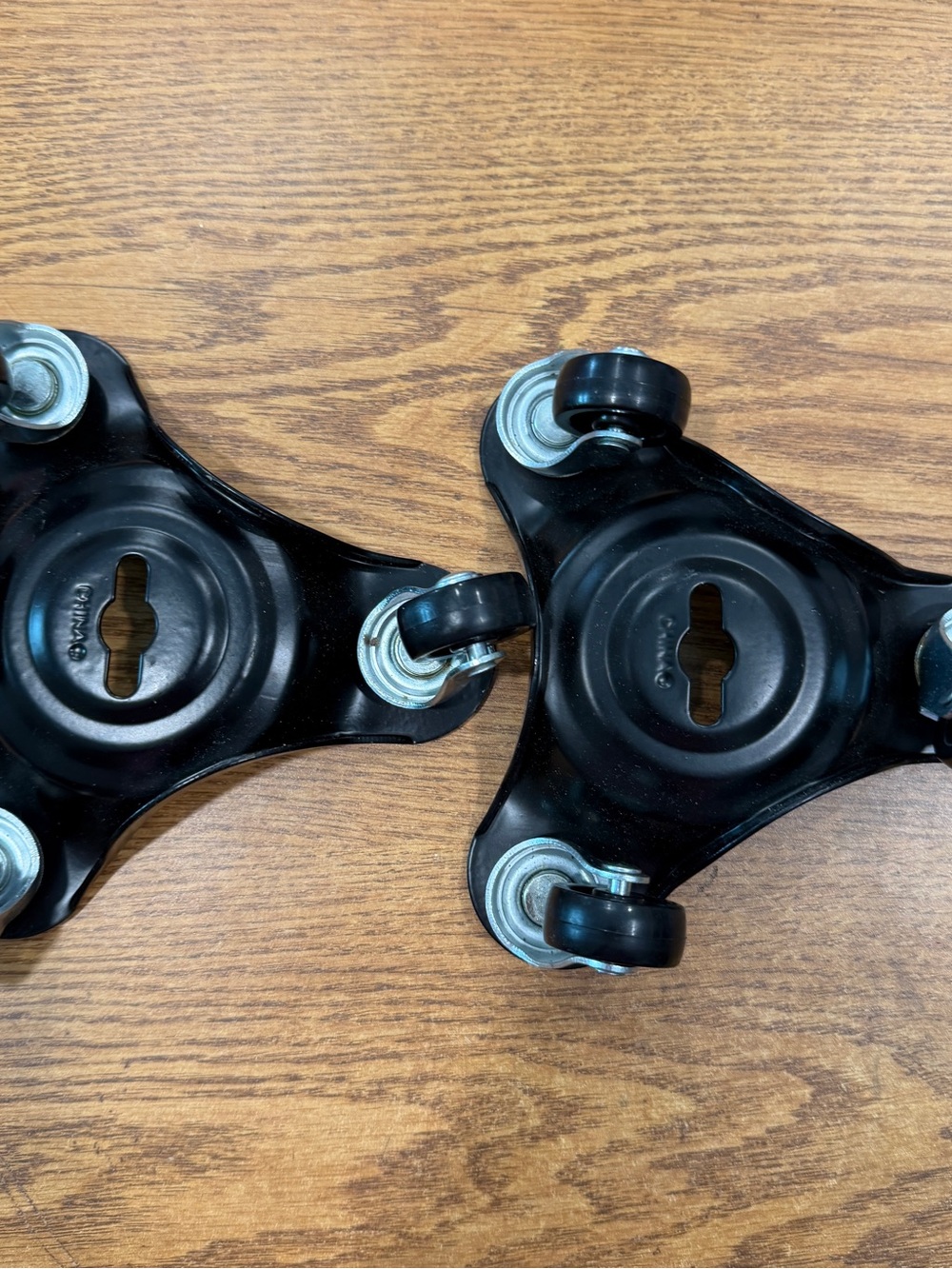 2pc 3-Wheel Rolling Furniture Moving Casters - Tri-Casters